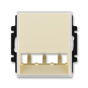 ABB Element kryt LED osvětlení nebo datové zásuvky slonová kost/ledová bílá 5014E-A00400 21 pro Panduit Mini-Com