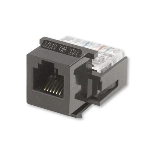 ABB keystone modular-Jack RJ12-6 Cat.3 černá 1228.01