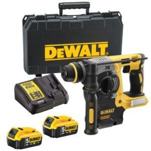 Aku kombinované kladivo SDS-plus DeWALT DCH273P2 18V bezuhlíkové s příklepem 2x aku Li-ion 5Ah