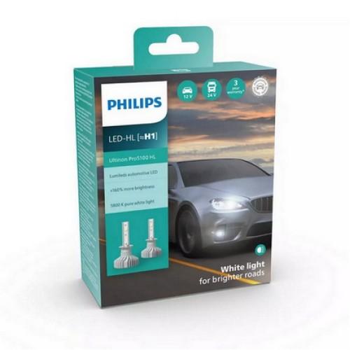 Autožárovky Philips HL H1-LED Ultinon Pro5100 12/24V 12W P14