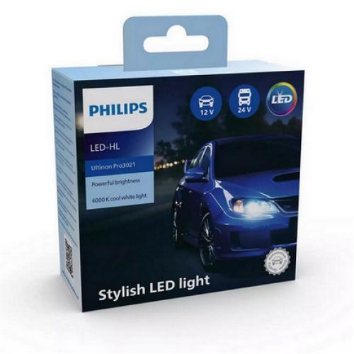 Autožárovky Philips HL H4-LED Ultinon Pro3021 12/24V 21W P43t 11342U3021X2 (v balení 2ks)