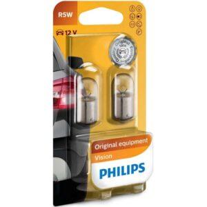 Autožárovky Philips R5W 12821B2 5W 12V BA15s (v balení 2ks) s homologací