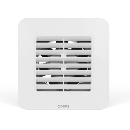 Axiální koupelnový ventilátor O.ERRE UNICO C BB 10/4 T 100mm zpětná klapka časový doběh