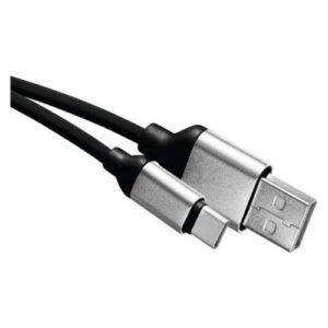 Kabel USB-C EMOS SM7025BL 2.0 A/M - C/M 1m černý