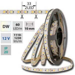 LED pásek McLED 12V teplá+studená bílá š=10mm IP20 14