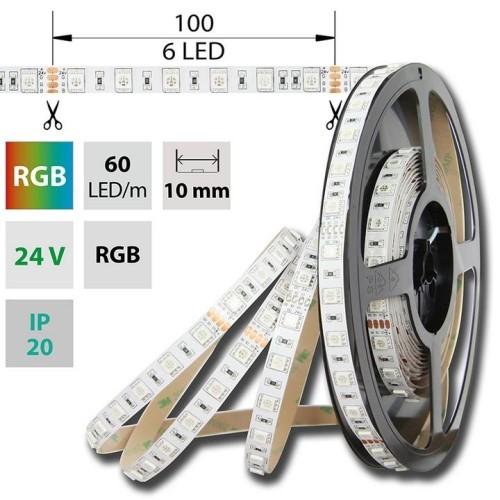 LED pásek McLED 24V RGB š=10mm IP20 14