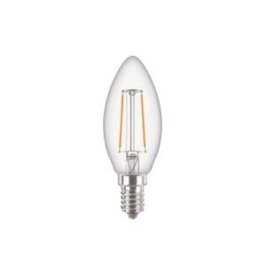 LED žárovka E14 PILA Classic Filament B35 2W (25W) teplá bílá (2700K)