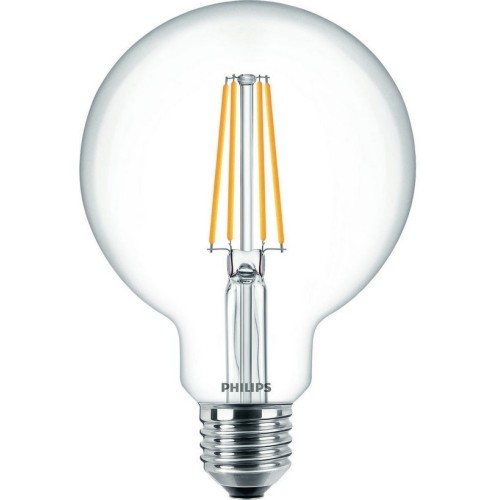 LED žárovka E27 Philips Classic Filament G93 7W (60W) teplá bílá (2700K)