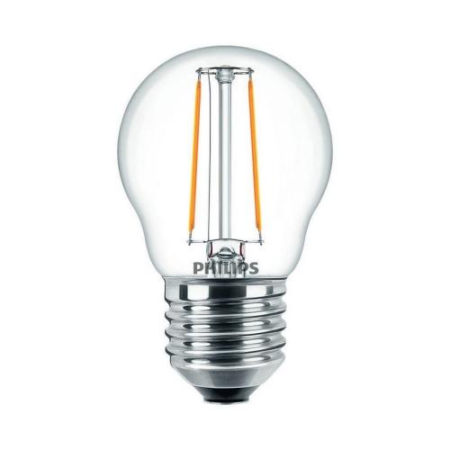 LED žárovka E27 Philips P45 Classic Filament 2W (25W) teplá bílá (2700K)