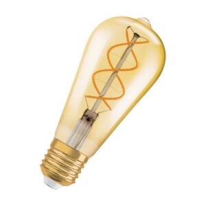 LED žárovka Vintage 1906 E27 OSRAM 4W (25W) teplá bílá (2000K) Retro Filament Gold Edison stmívatelná