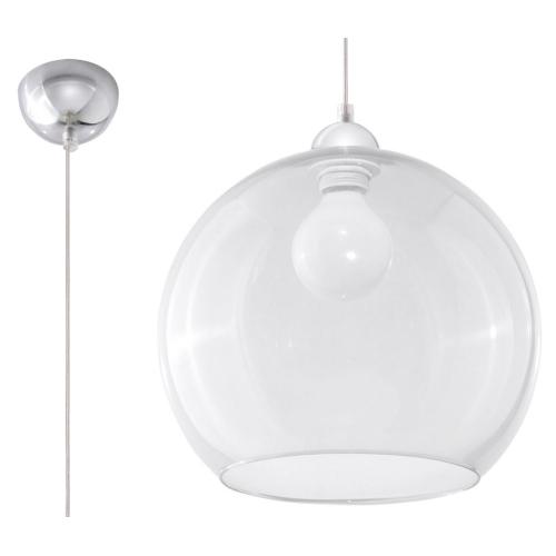 Lustr SOLLUX Ball E27 1x60W bez zdroje SL.0248 průhledné sklo