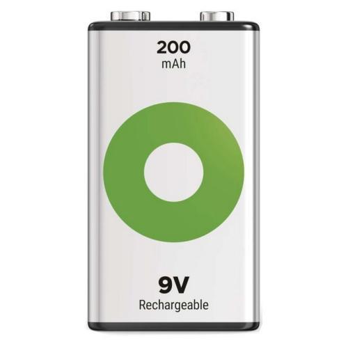 Nabíjecí baterie 9V GP ReCyko 200mAh NiMH B2552 (1ks v papírové krabičce)