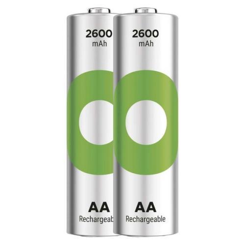 Nabíjecí tužkové baterie AA GP ReCyko HR6 2600mAh NiMH B25272 (2ks v papírové krabičce)