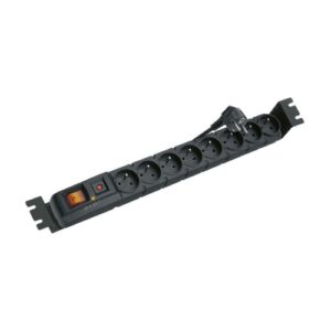 Napájecí panel ACAR S8 PDU 8x230V 3m přepěťová ochrana 19" 1U vypínač