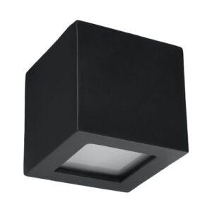 Nástěnné keramické svítidlo SOLLUX Leo E27 1x60W bez zdroje SL.0872 černá