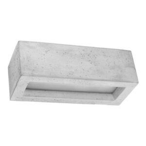 Nástěnné svítidlo SOLLUX Vega 30 E27 1x60W bez zdroje beton/sklo SL.0992