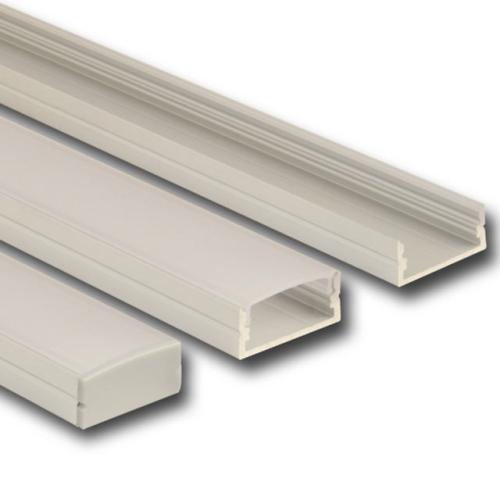 Přisazený hliníkový profil McLED PF 24x10mm s matným difuzorem 2m ML-761.009.43.2