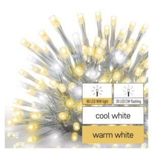 Propojovací vánoční řetěz bez zdroje EMOS Connecting D1CN01 ZY2002 100LED krápníky 2