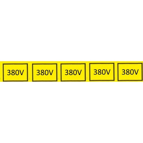 Samolepka 380V (5x) 2