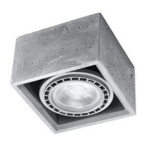 Stropní svítidlo SOLLUX Quatro 1 GU10 1x40W bez zdroje SL.0883 beton