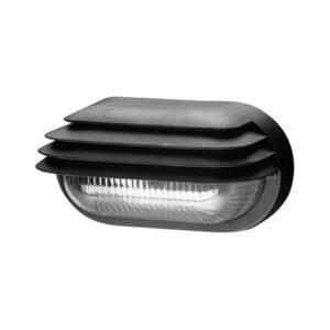 Svítidlo Panlux OVAL GRILL SOG-M-40/C 40W E27 černá IP44 matné sklo