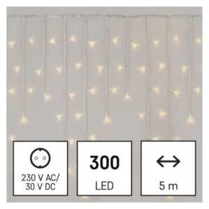 Vánoční osvětlení EMOS D4CW02 ZY1906 LED řetěz krápníky 5m teplá bílá ovladač programy