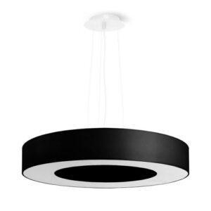 Závěsné svítidlo SOLLUX Saturno Slim 50 E27 5x60W bez zdroje tkanina/PVC/ocel černá SL.0750