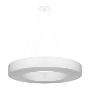 Závěsné svítidlo SOLLUX Saturno Slim 70 E27 6x60W bez zdroje tkanina/PVC/ocel bílá SL.0753