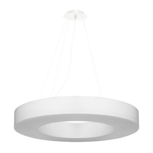 Závěsné svítidlo SOLLUX Saturno Slim 70 E27 6x60W bez zdroje tkanina/PVC/ocel bílá SL.0753